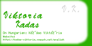 viktoria kadas business card